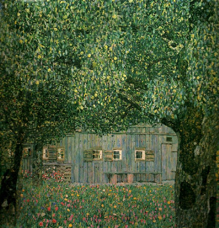 Gustav Klimt bondgard i ovre osterrike oil painting image